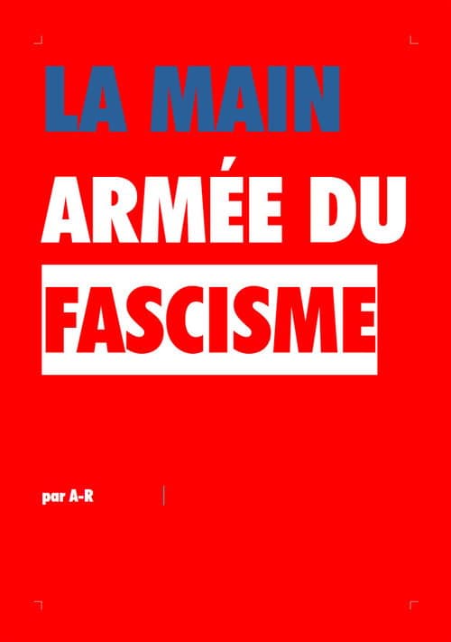La Main Armée Du Fascisme poster