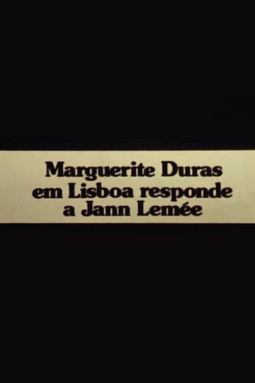 Mulher a Mulher: Interview with Marguerite Duras by Yann Lemée poster