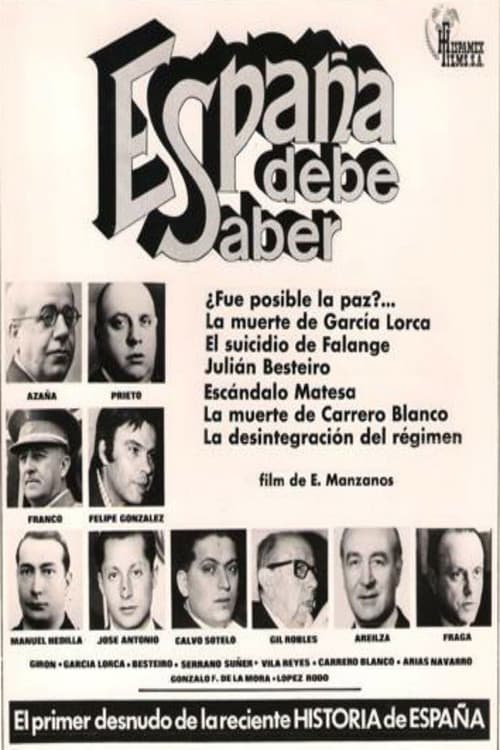 España debe saber poster