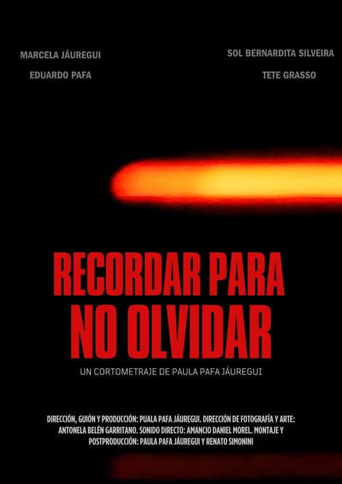 Remembering So We Don't Forget poster