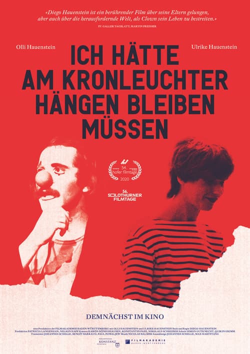Ich hätte am Kronleuchter hängen bleiben müssen poster