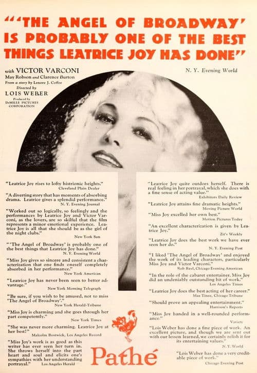 The Angel of Broadway poster