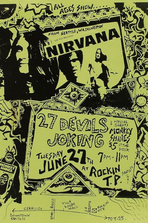 Nirvana - Rockin’ T.P., Santa Fe 1989 poster