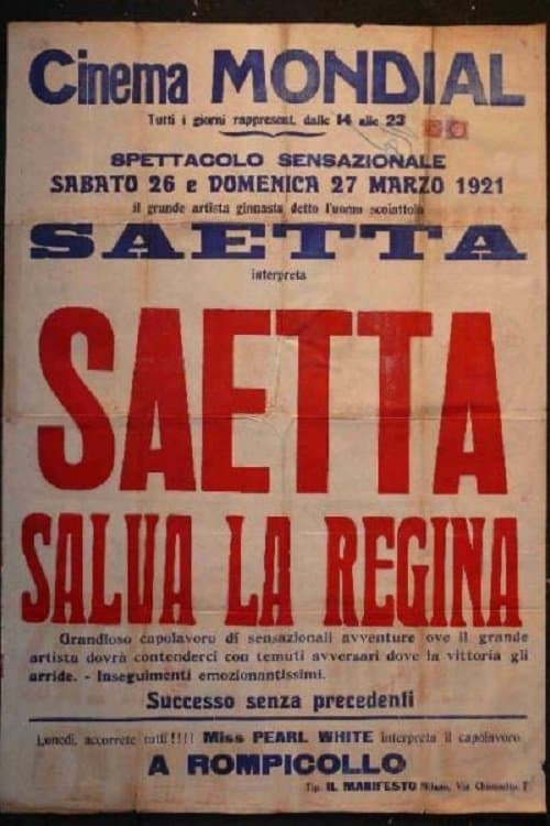 Saetta salva la regina poster