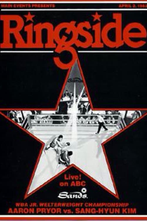 Aaron Pryor vs. Sang Hyun Kim poster