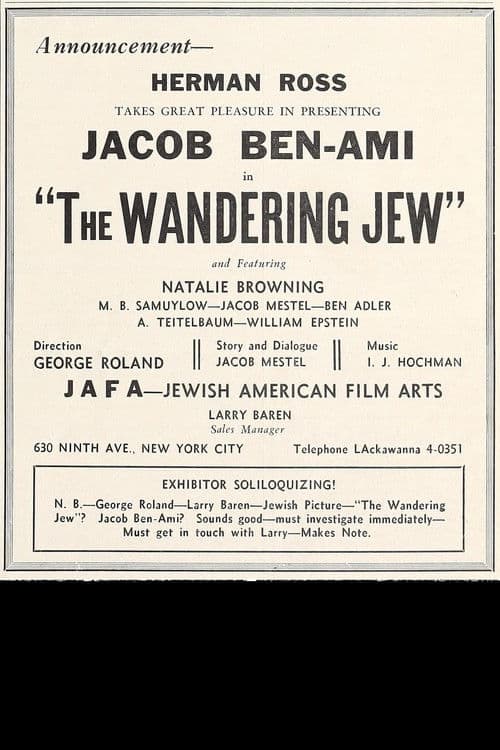 The Wandering Jew poster