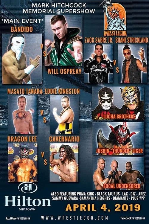 WrestleCon Mark Hitchcock Memorial SuperShow 2019 poster