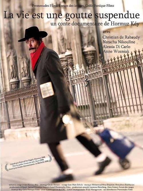La vie est une goutte suspendue poster