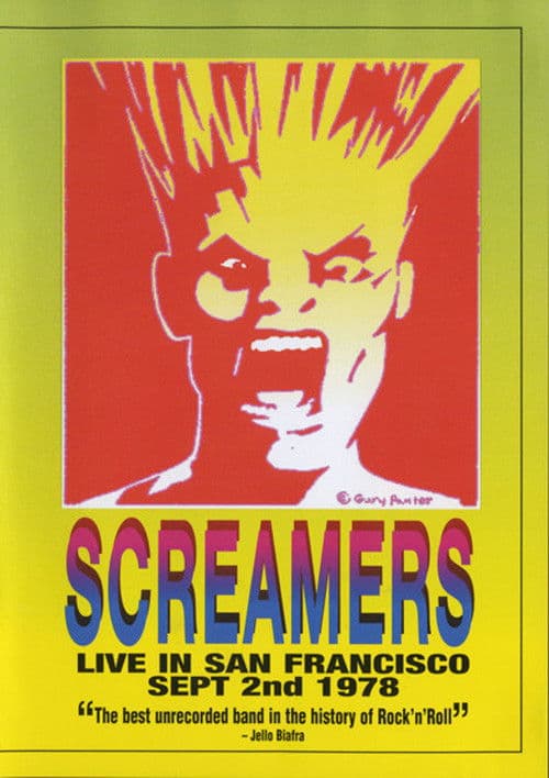 Screamers ‎– Live In San Francisco: Sept 2nd 1978 poster