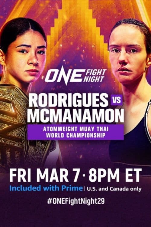 ONE Fight Night 29: Rodrigues vs. McManamon poster