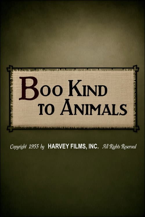Boo Kind to Animals poster