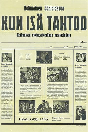 Kun isä tahtoo… poster