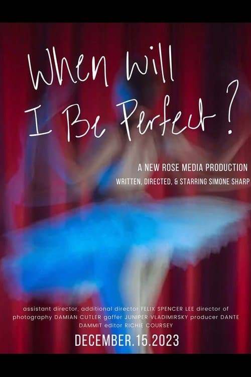When Will I Be Perfect? poster