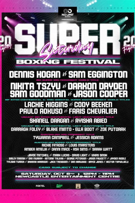 Dennis Hogan vs. Sam Eggington poster