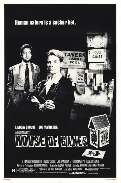 David Mamet on 'House of Games' poster