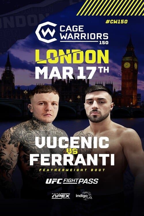 Cage Warriors 150: London poster