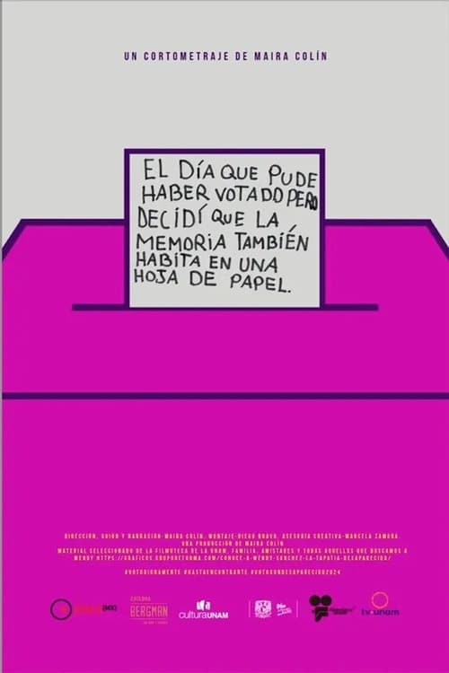 El día que pude haber votado pero decidí que la memoria también habita en una hoja de papel poster