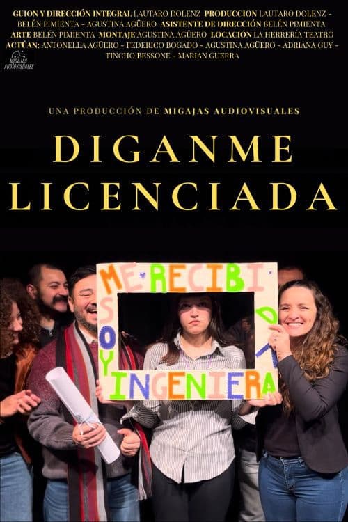 Díganme licenciada poster