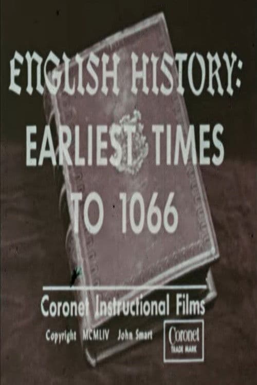 English History: Earliest Times to 1066 poster