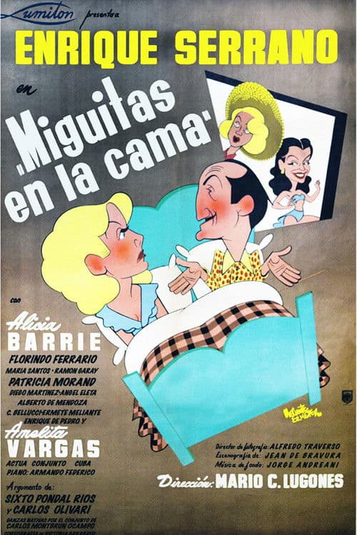 Miguitas en la cama poster