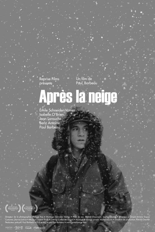 Après la neige poster