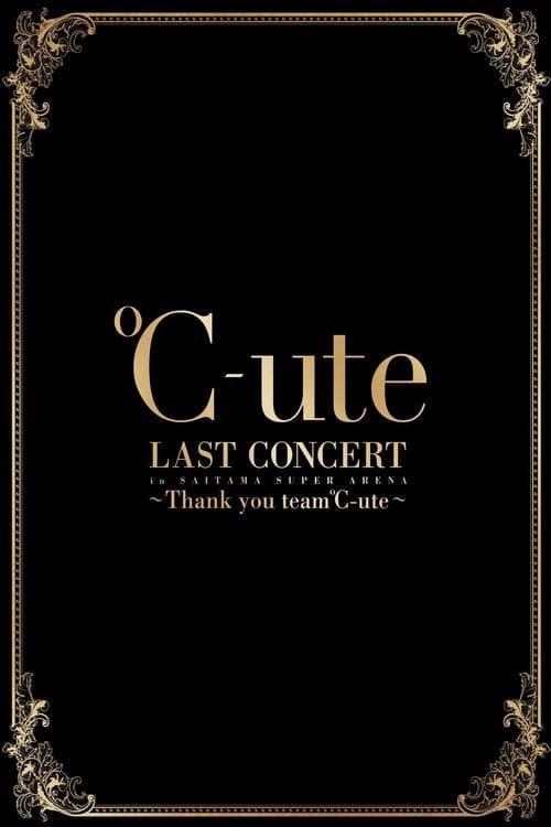 ℃-ute 2017 Summer Last Concert in Saitama Super Arena ~Thank you team ℃-ute~ poster
