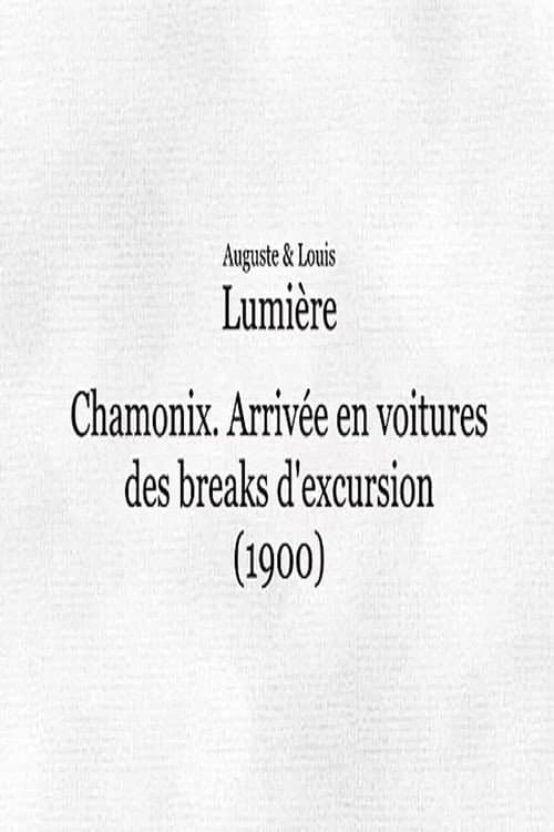 Chamonix: Arrivée en voitures des breaks d'excursion poster