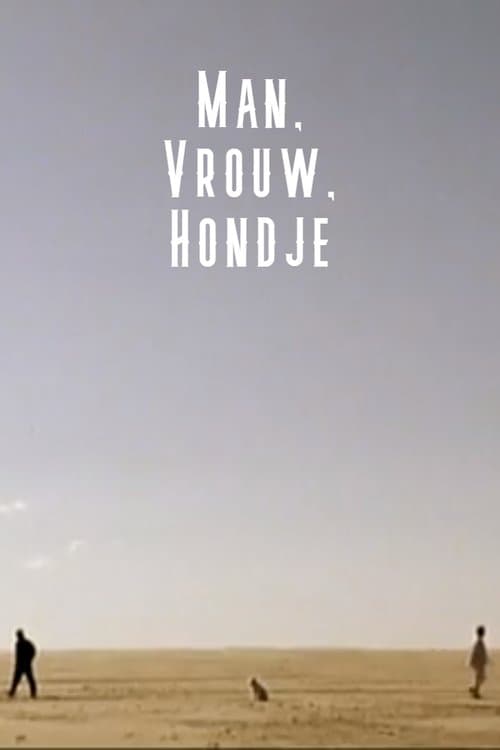 Man, vrouw, hondje poster