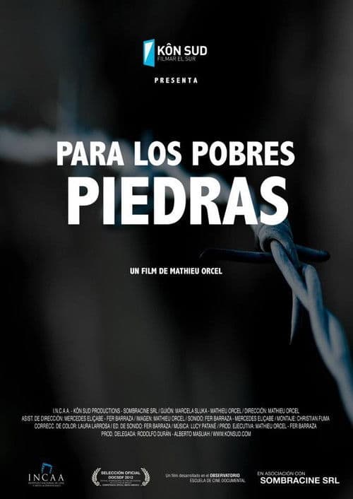 Para los pobres piedras poster