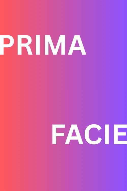 Prima Facie poster