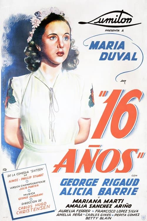 Dieciséis años poster