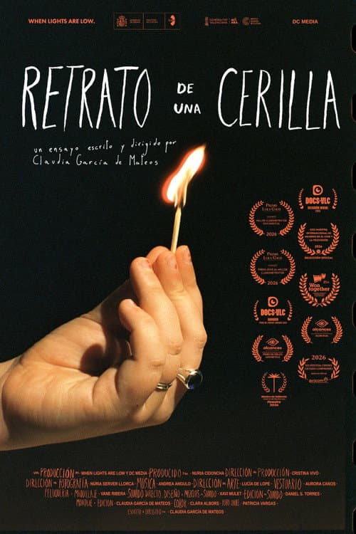 Retrato de una cerilla poster