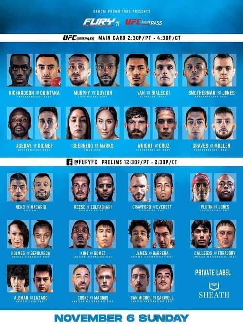 Fury FC 71 poster