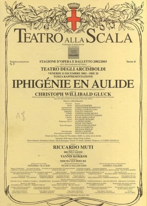 Iphigénie en Aulide poster