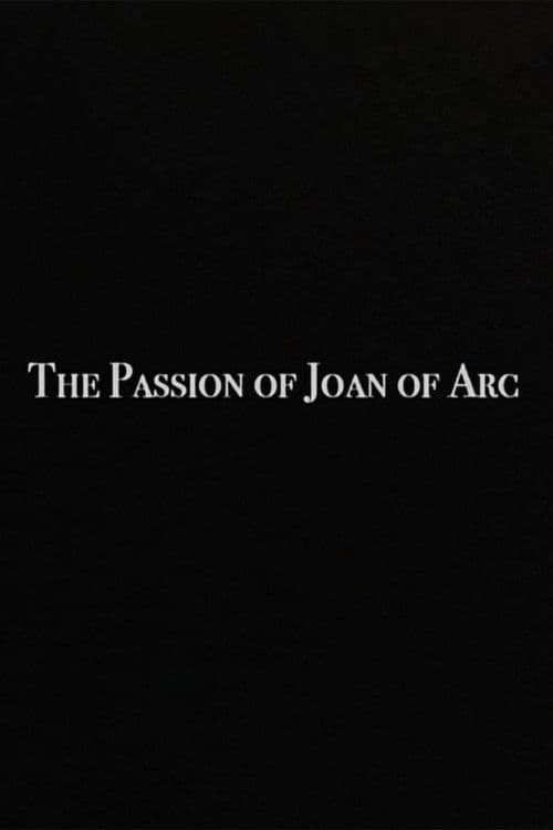 The Passion of Joan of Arc poster