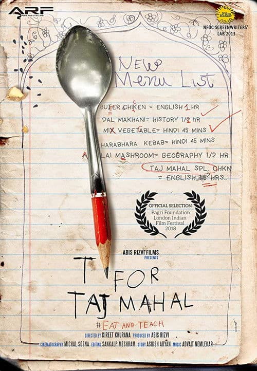 T for Taj Mahal poster