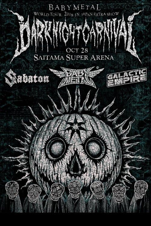 BABYMETAL METAL RESISTANCE EPISODE VII - APOCRYPHA - THE CHOSEN SEVEN - DARK NIGHT CARNIVAL poster