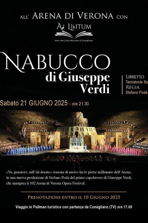 Giuseppe Verdi: Nabucco - Arena di Verona 2025 poster