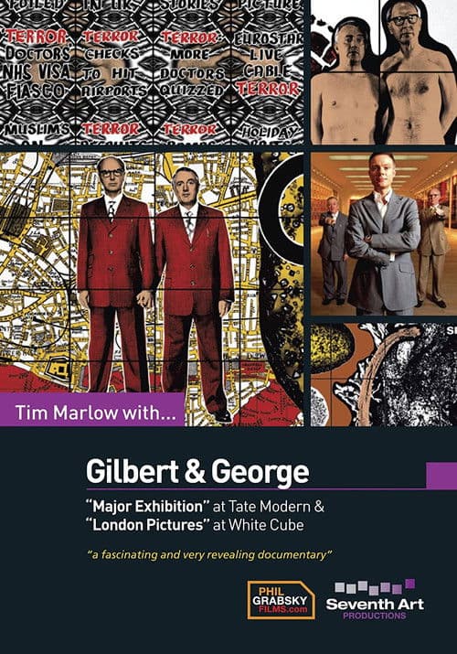 Tim Marlow with Gilbert & George poster