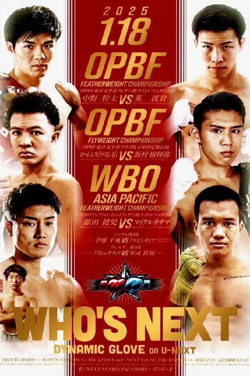 WHO'S NEXT DYNAMIC GLOVE on U-NEXT Vol.28 poster