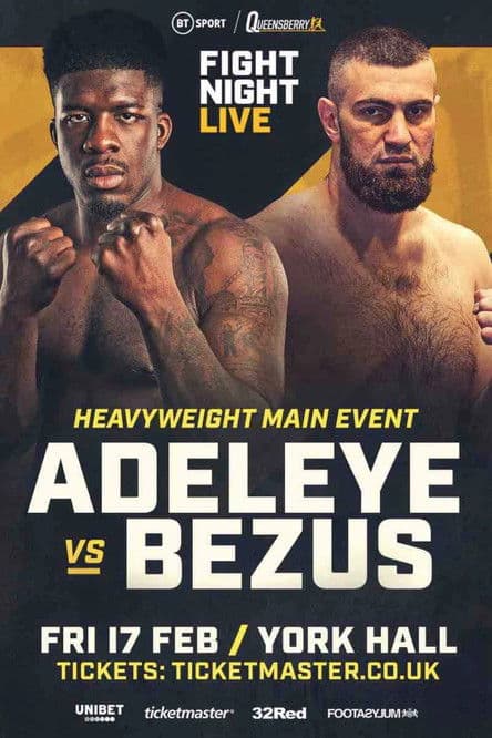 David Adeleye vs. Dmytro Bezus poster