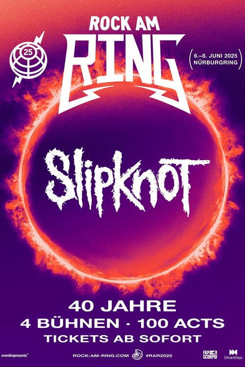 Slipknot - Live at Rock Am Ring 2025 poster