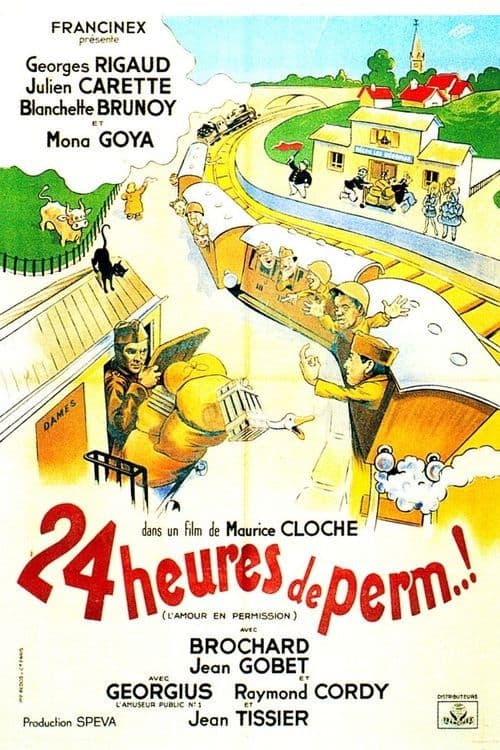 Vingt-quatre heures de perm' poster