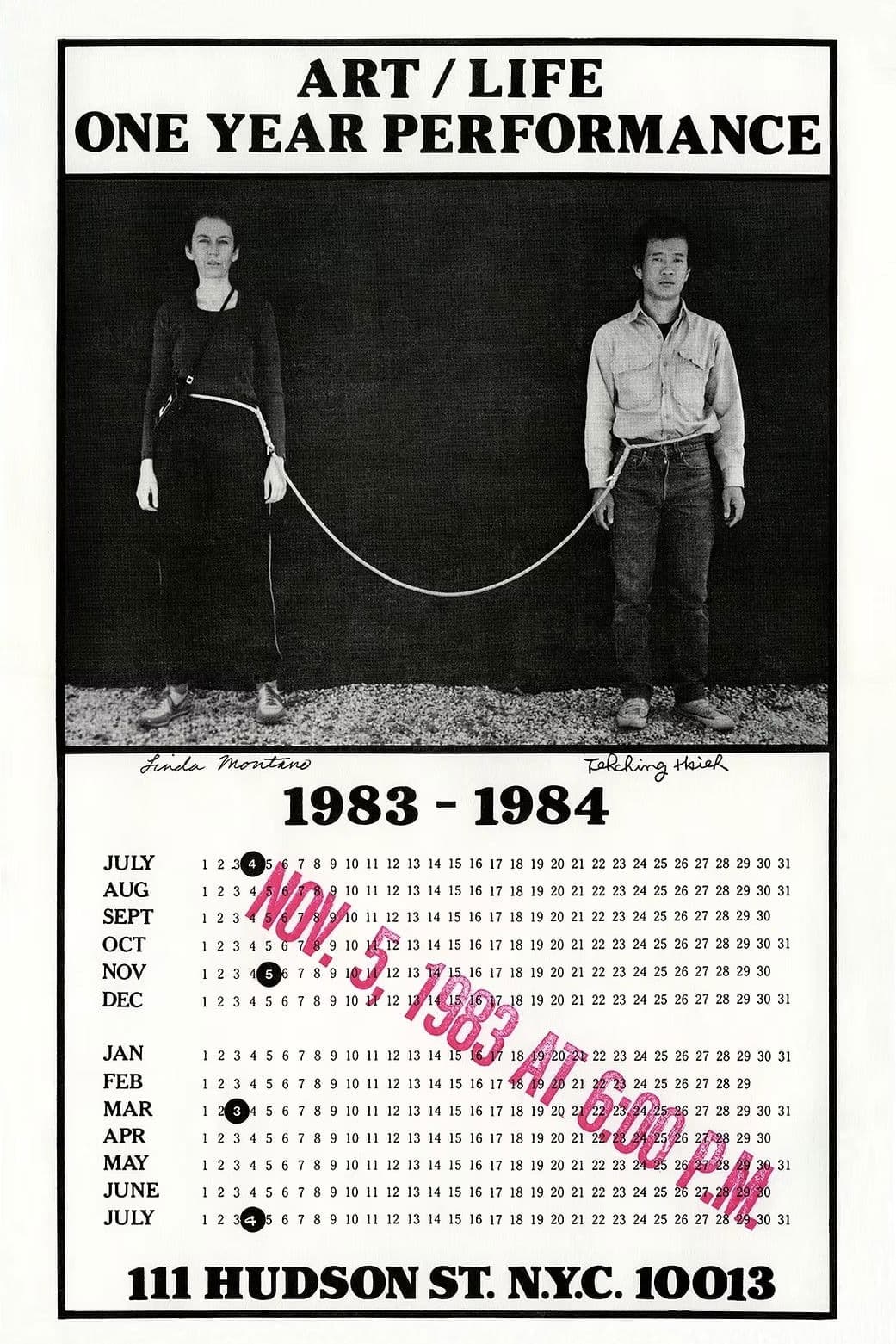 One Year Performance 1983-1984 (Rope Piece)